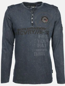 Herren Southern Territory Herren Henleyshirt mit langem Arm