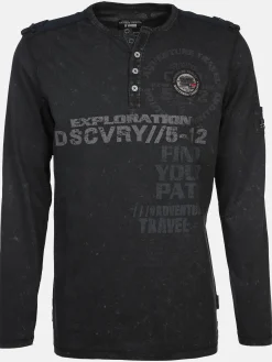 Herren Southern Territory Herren Henleyshirt mit langem Arm