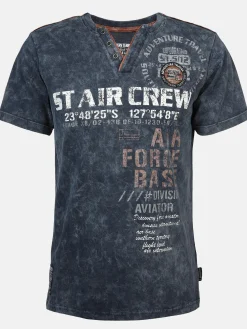 Herren Southern Territory Herren Henleyshirt mit Print