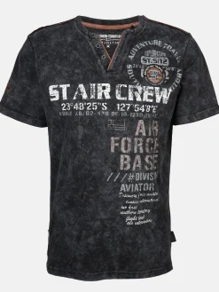 Herren Southern Territory Herren Henleyshirt mit Print