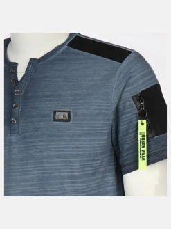 Herren Southern Territory Herren Henleyshirt mit Struktur