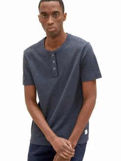 Herren Tom Tailor Herren Henleyshirt mit Struktur