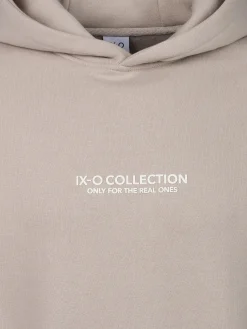 Herren IX-O Herren Hoodie mit kleinem Schriftprint