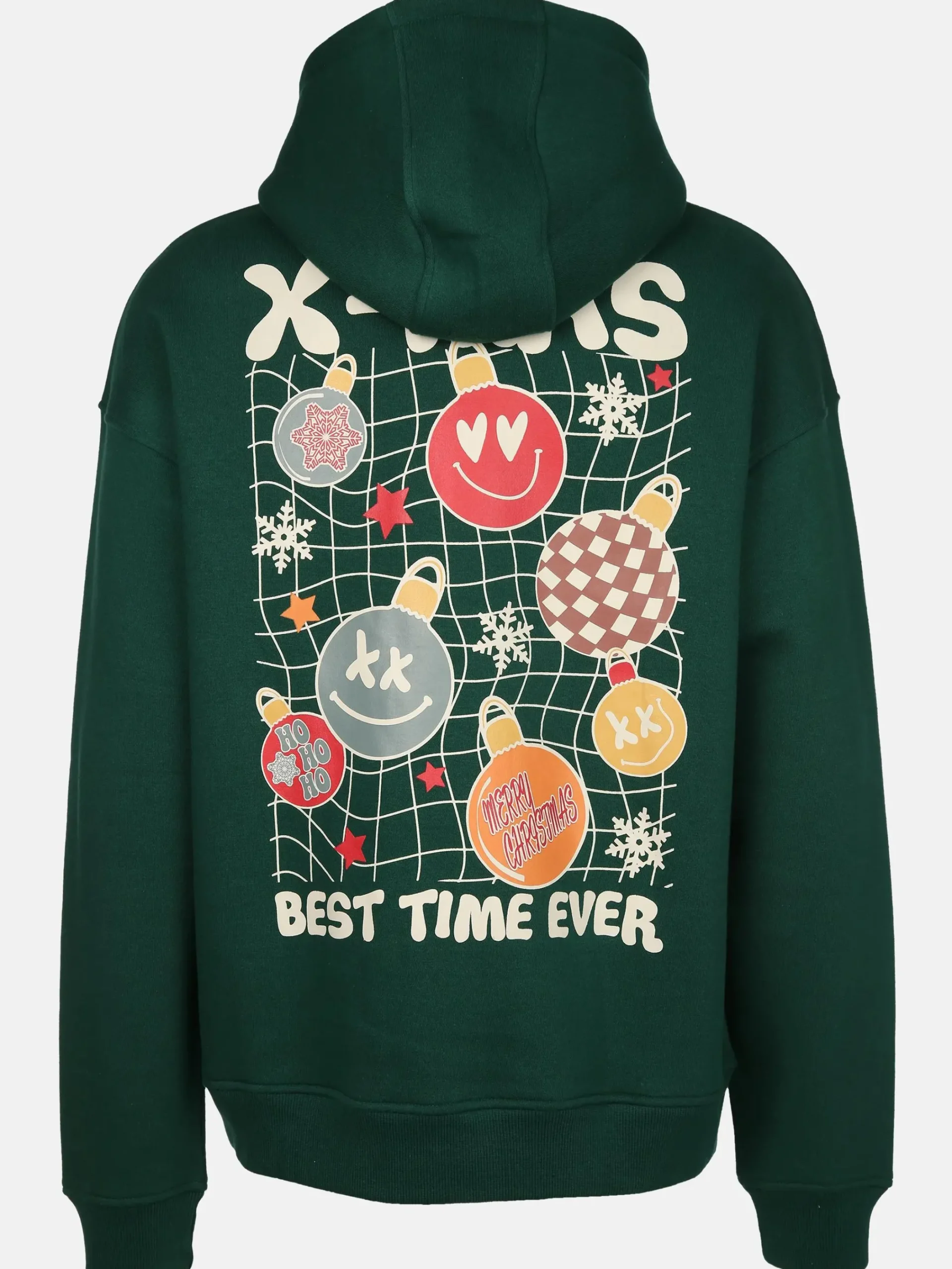 Herren Sublevel Herren Hoodie mit Weihnachtsmotiv