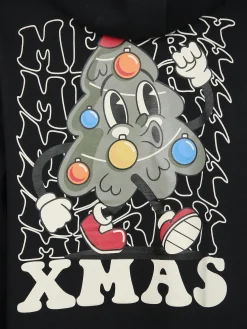 Herren Sublevel Herren Hoodie mit Weihnachtsmotiv