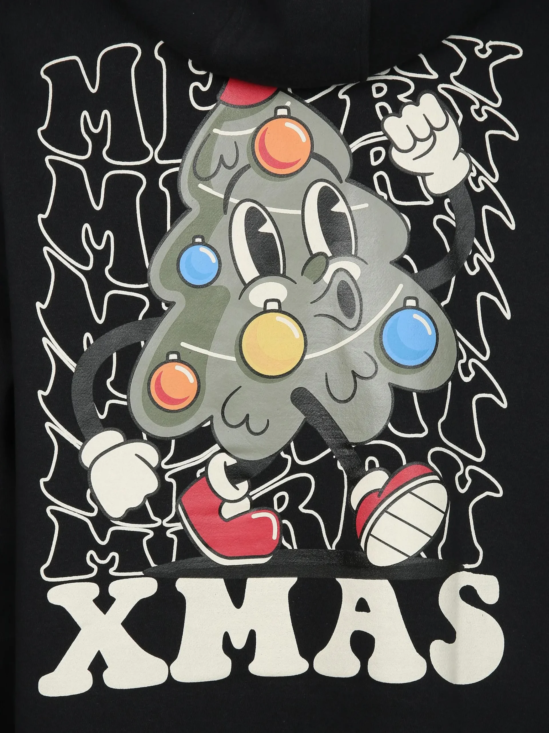 Herren Sublevel Herren Hoodie mit Weihnachtsmotiv