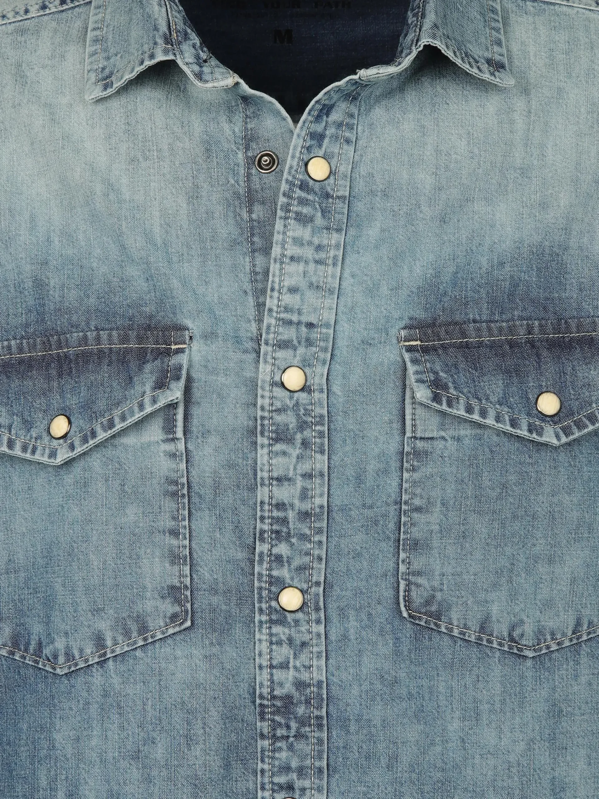 Herren Southern Territory Herren Jeanshemd mit Brusttaschen