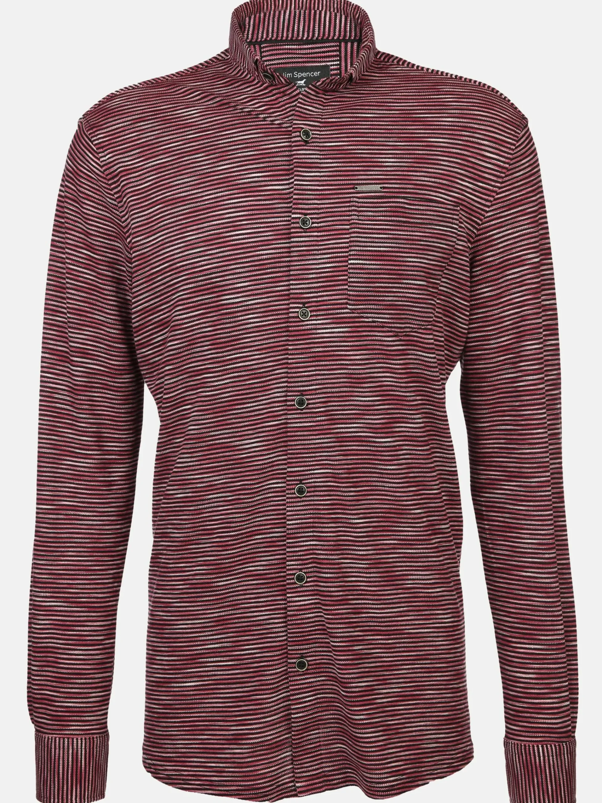 Herren Jim Spencer Herren Jerseyhemd mit kleinem Flachkragen