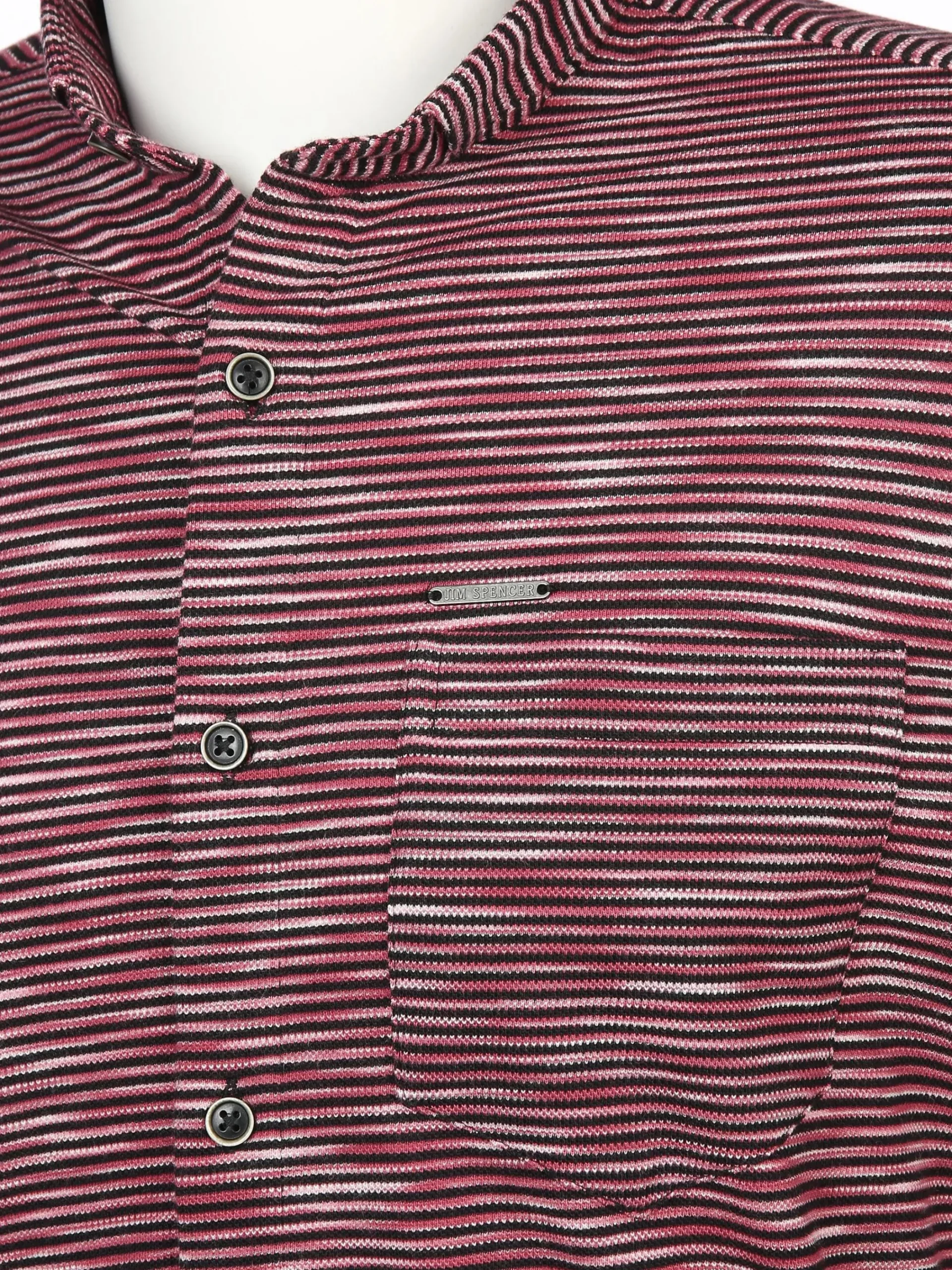 Herren Jim Spencer Herren Jerseyhemd mit kleinem Flachkragen