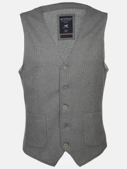 Herren Jim Spencer Herren Jerseyweste in Waffelstruktur