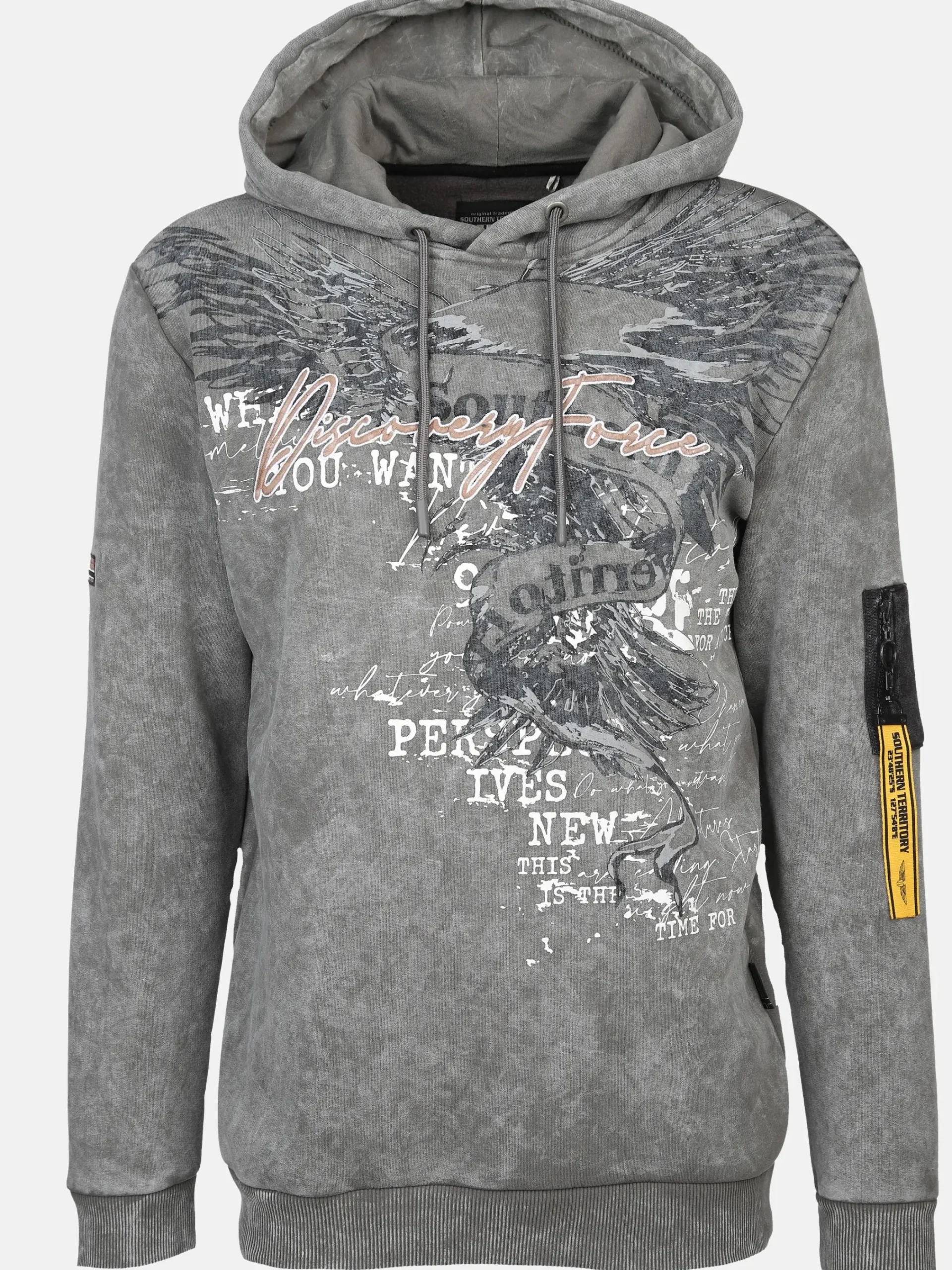 Herren Southern Territory Herren Kapuzensweatshirt mit Print und Schrift