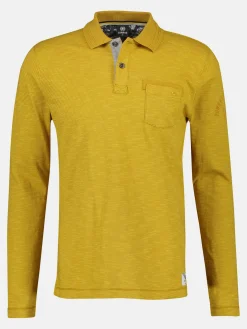 Herren Lerros Herren langarm Polohemd