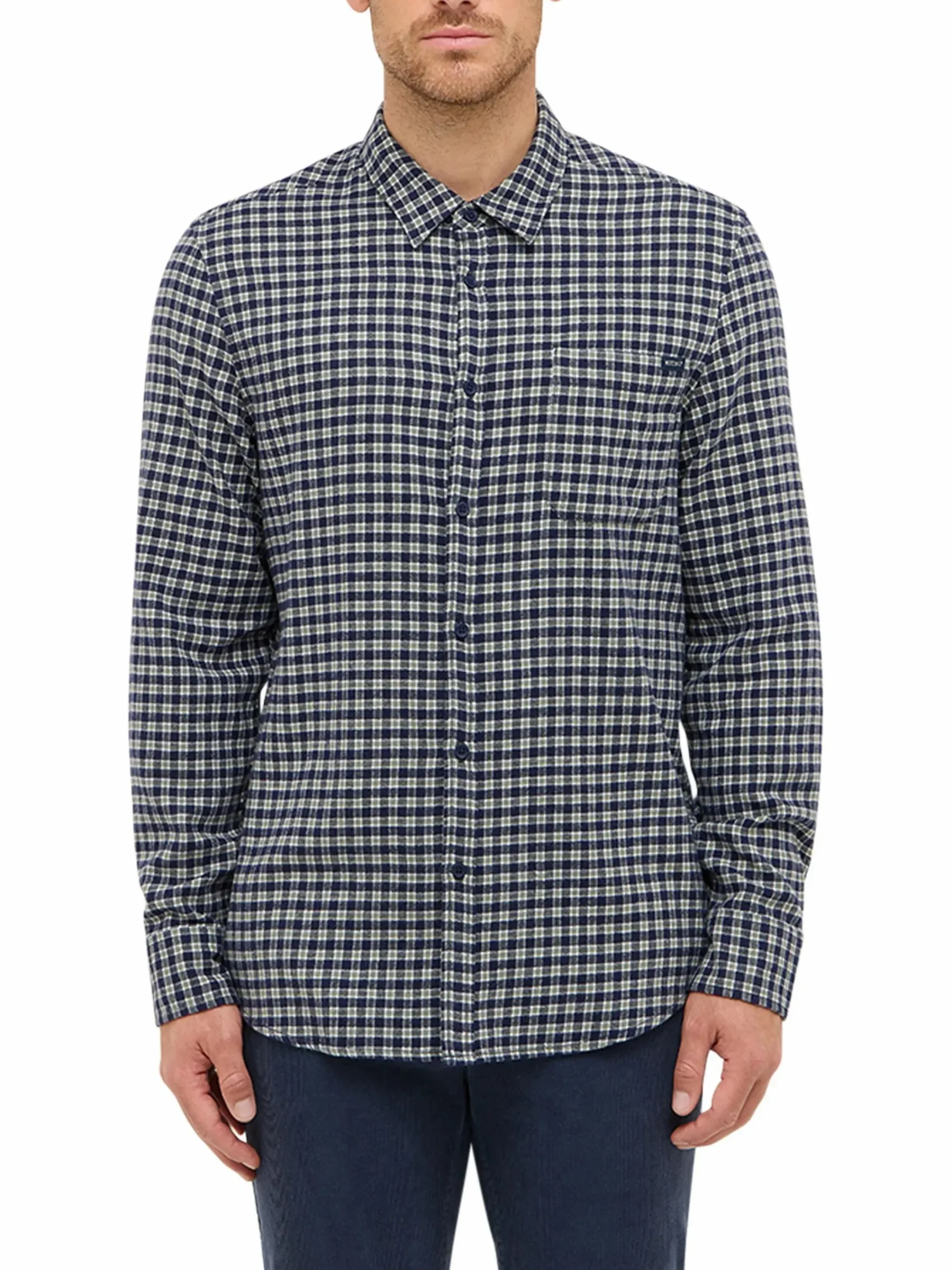 Herren Mustang Herren Langarmhemd