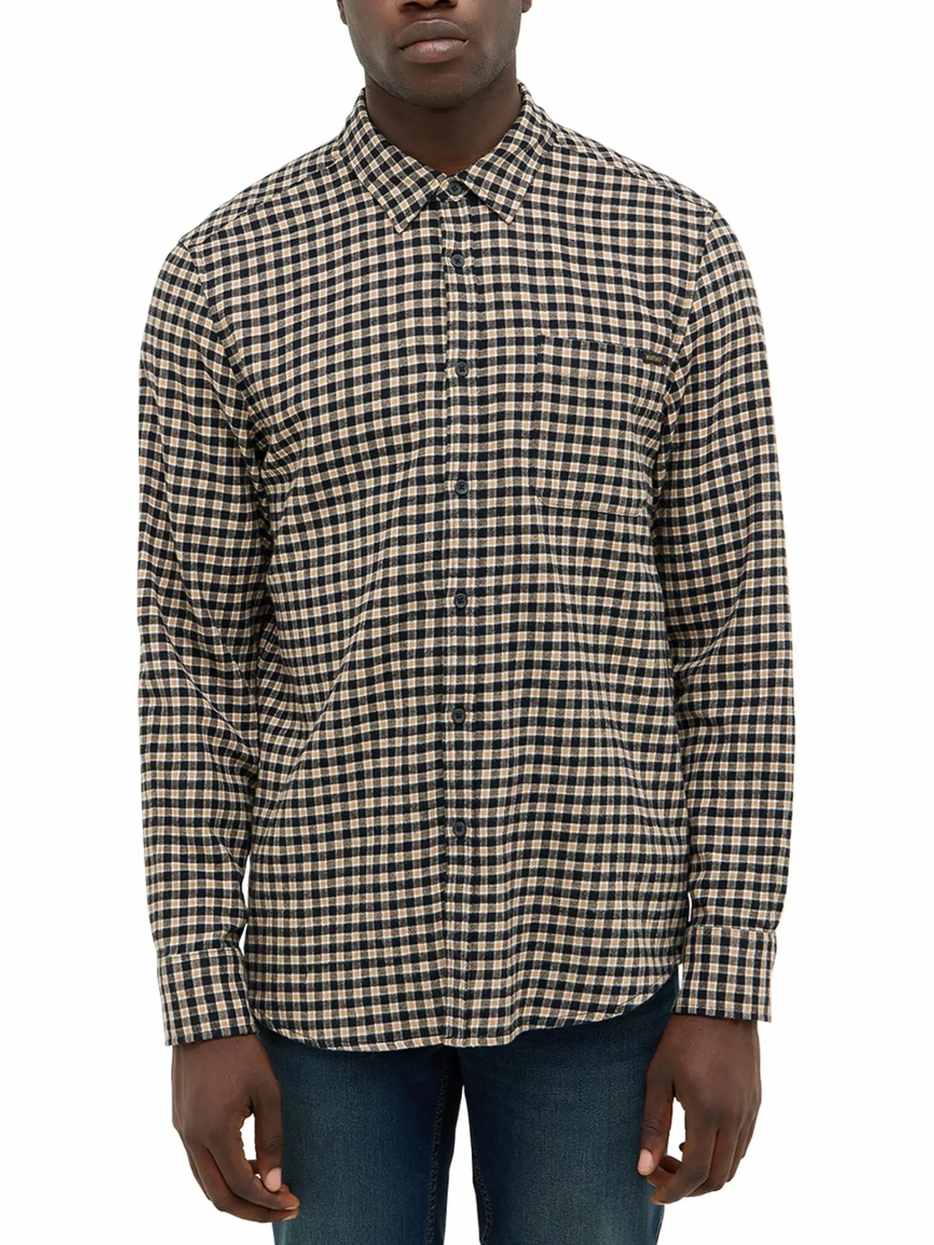 Herren Mustang Herren Langarmhemd