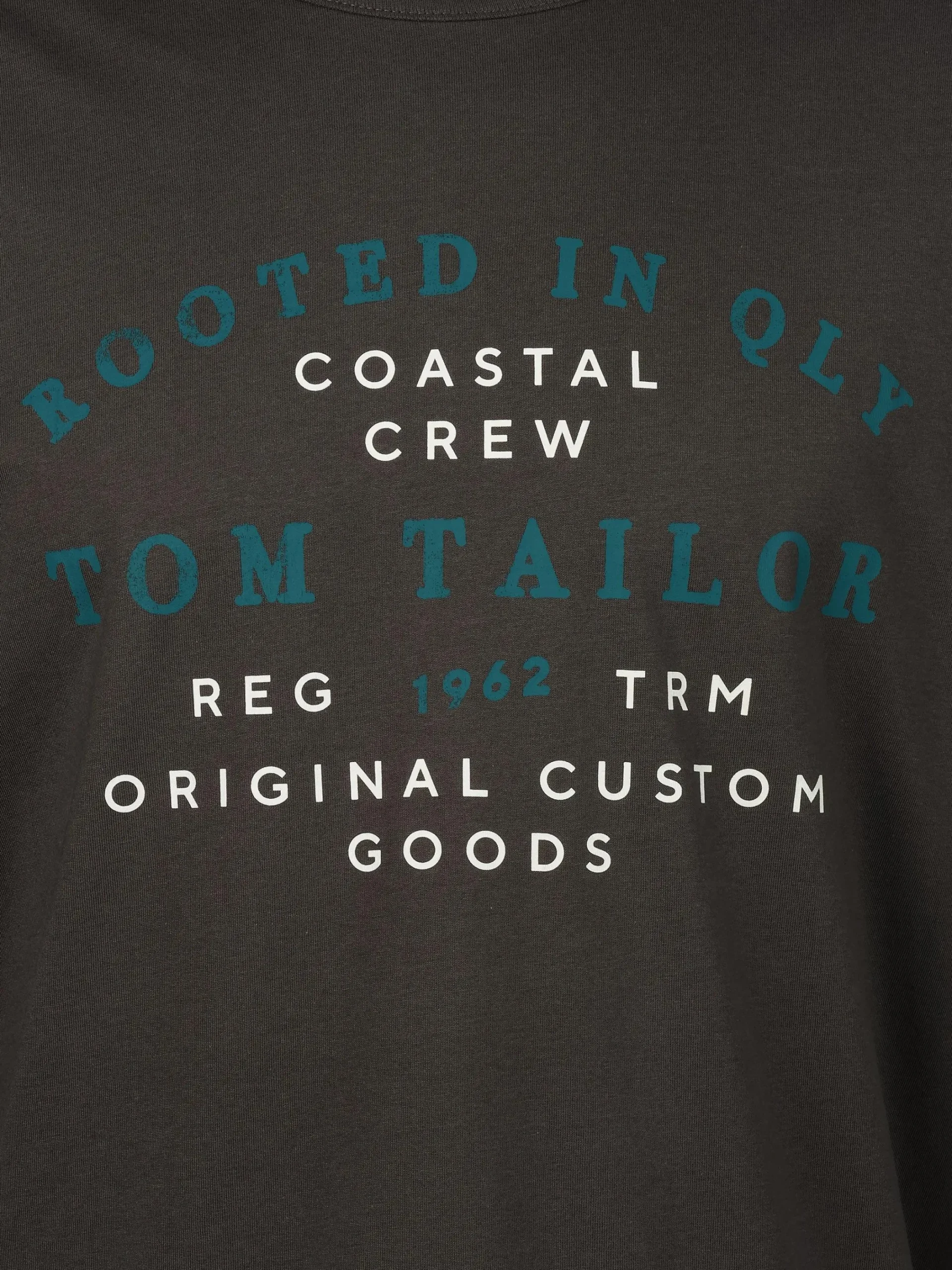 Herren Tom Tailor Herren Langarmshirt mit Frontprint