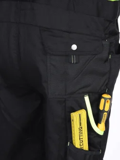 Herren Worker Herren Latz-Arbeitshose mit Neondetails