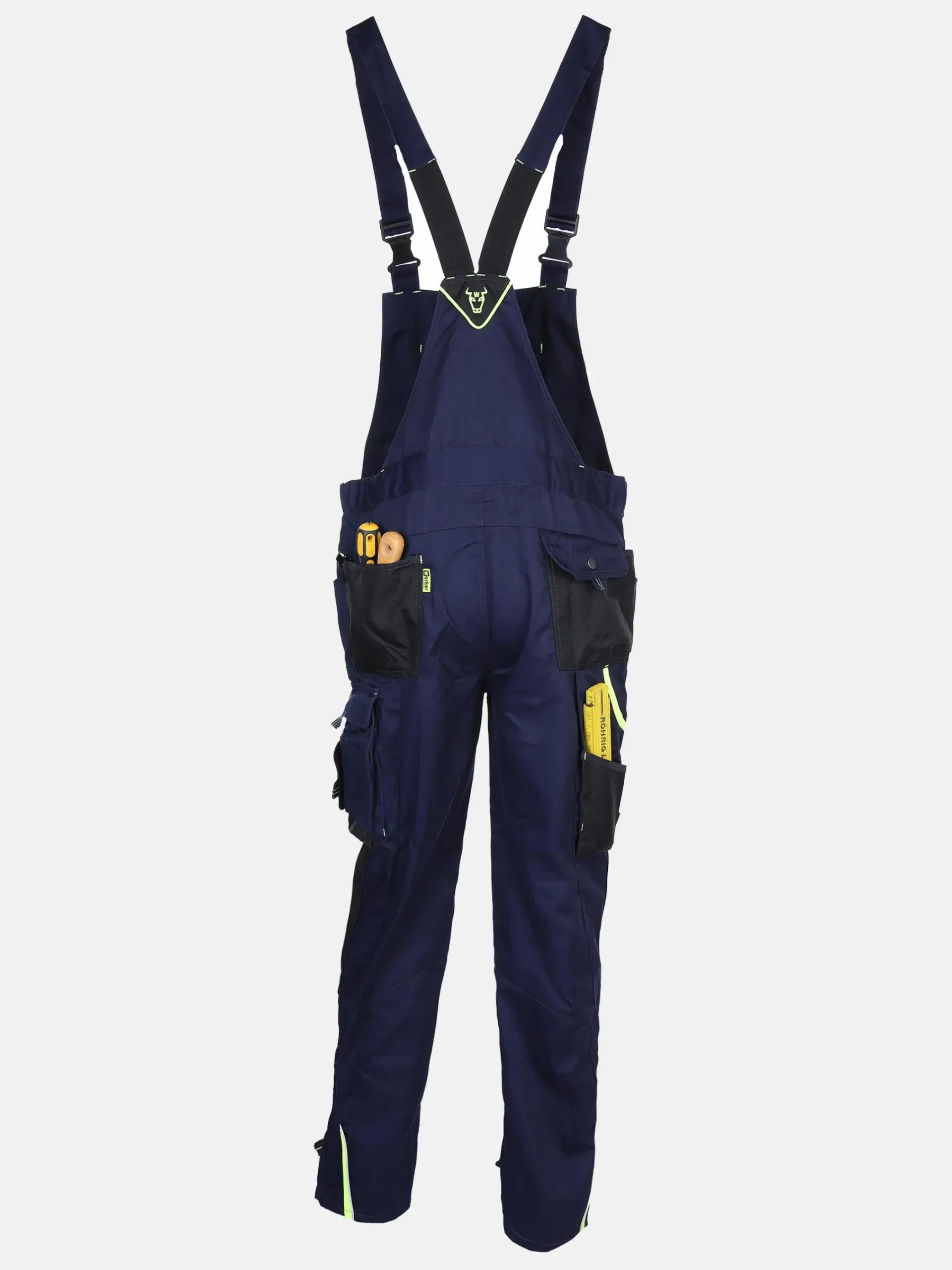 Herren Worker Herren Latz-Arbeitshose mit Neondetails