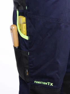 Herren Worker Herren Latz-Arbeitshose mit Neondetails