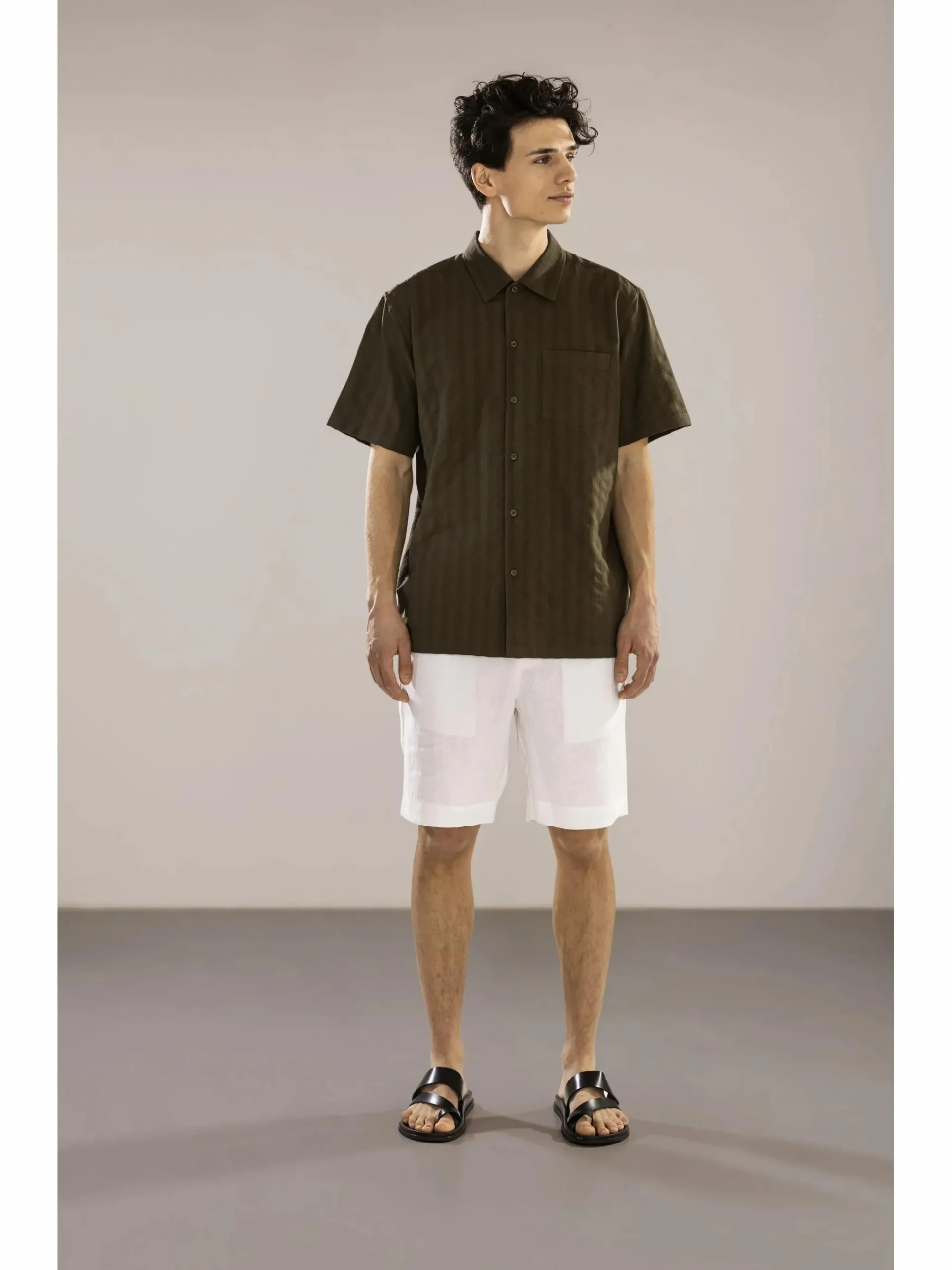 Herren IX-O Herren Leinen Shorts