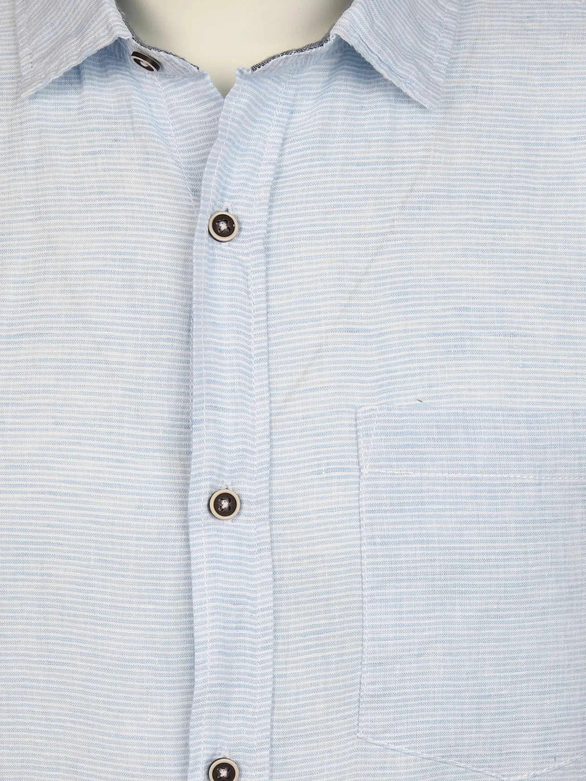 Herren Jim Spencer Herren Leinenhemd mit krempelbarem Ärmel