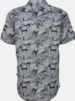 Herren Jim Spencer Herren Leinenhemd mit Brusttasche