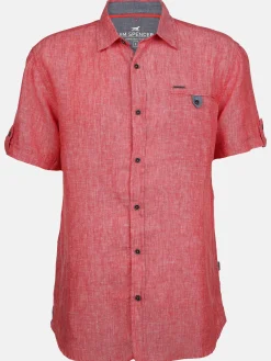 Herren Jim Spencer Herren Leinenhemd mit Brusttasche