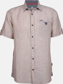 Herren Jim Spencer Herren Leinenhemd mit Brusttasche