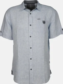 Herren Jim Spencer Herren Leinenhemd mit Brusttasche