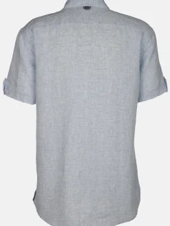 Herren Jim Spencer Herren Leinenhemd mit Brusttasche