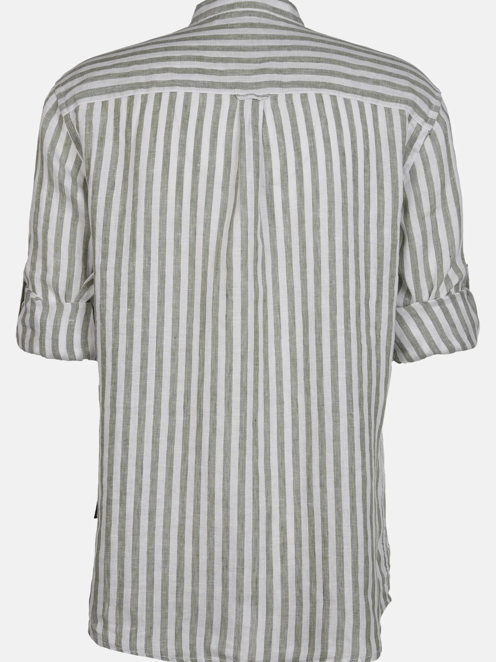 Herren Jim Spencer Herren Leinenhemd mit kleinem Stehkragen