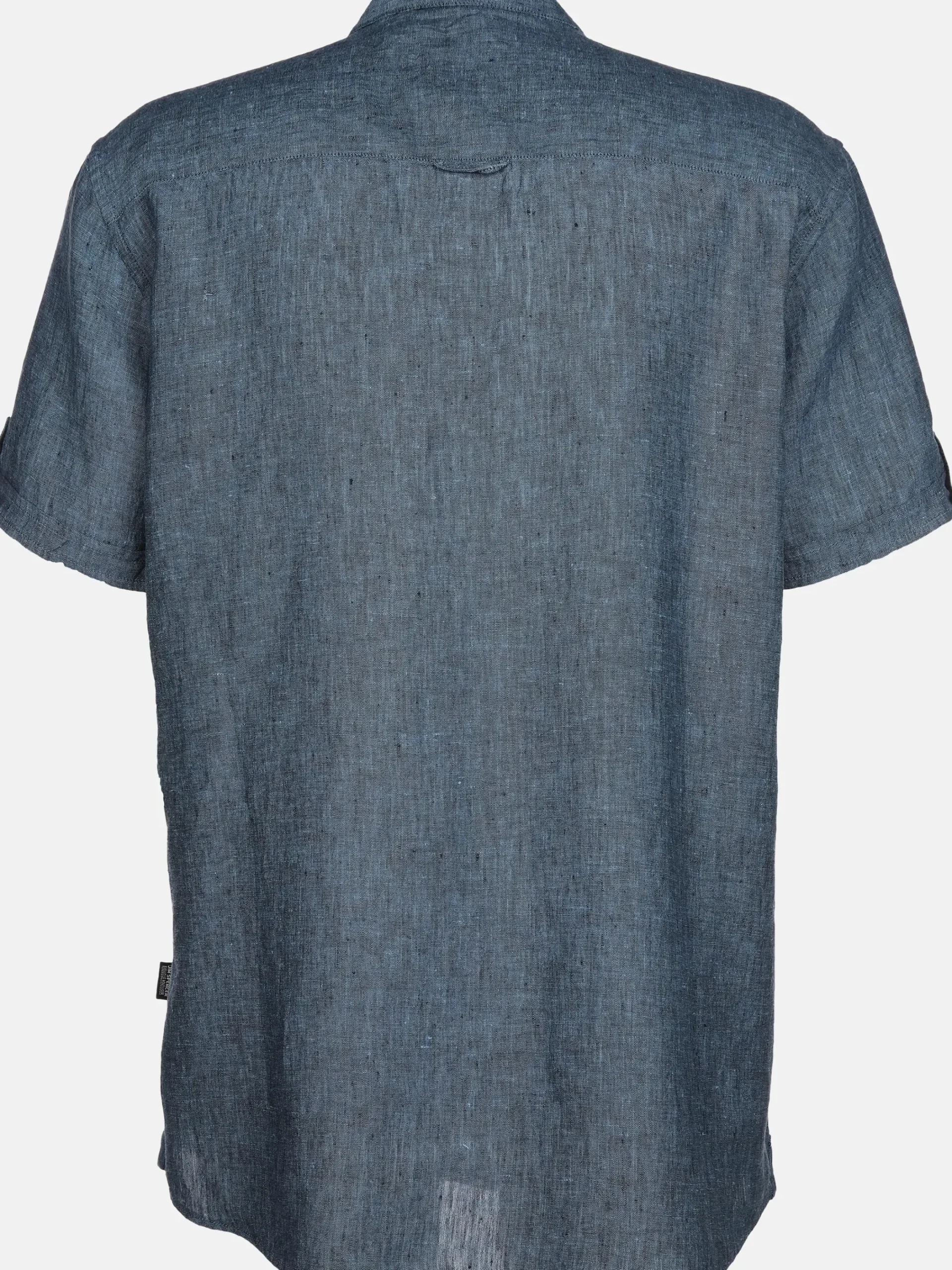 Herren Jim Spencer Herren Leinenhemd mit Stehkragen