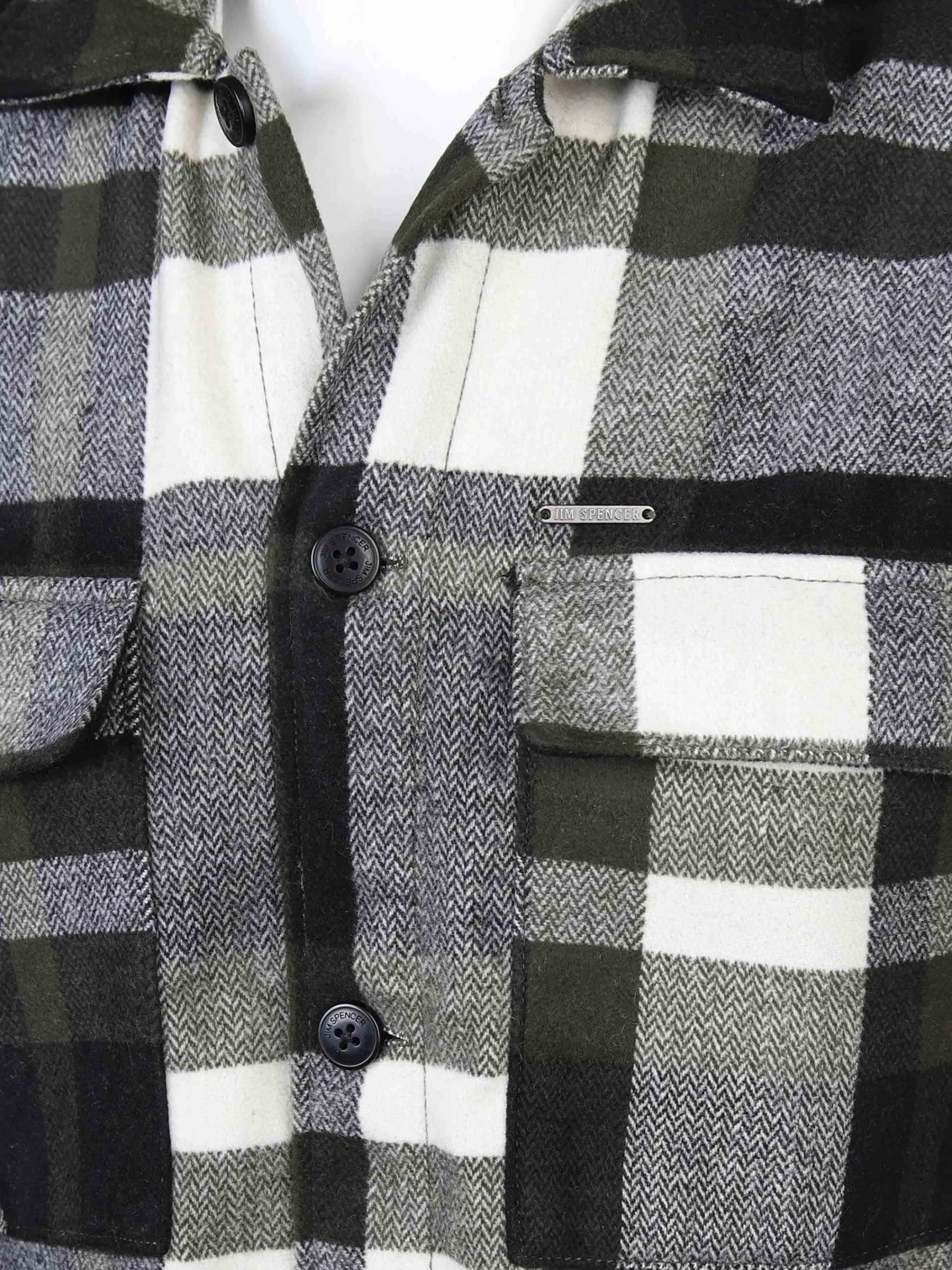 Herren Jim Spencer Herren Overshirt in karierter Optik