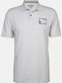 Herren Jim Spencer Herren Poloshirt mit feinen Linien durchzogen