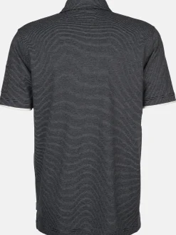 Herren Jim Spencer Herren Poloshirt mit feinen Linien durchzogen