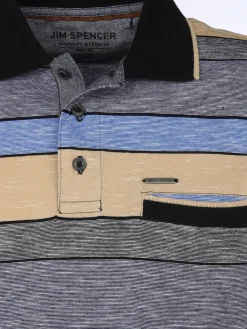 Herren Jim Spencer Herren Poloshirt im Streifenlook