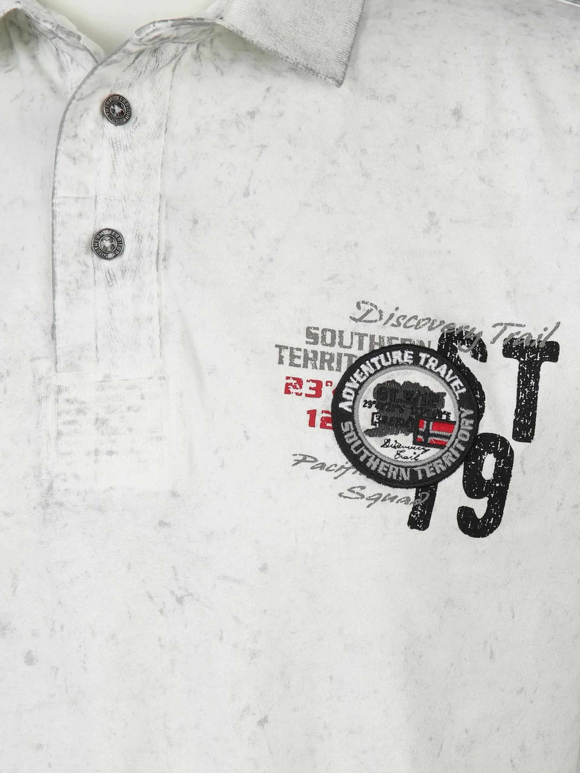 Herren Southern Territory Herren Poloshirt im Used Look