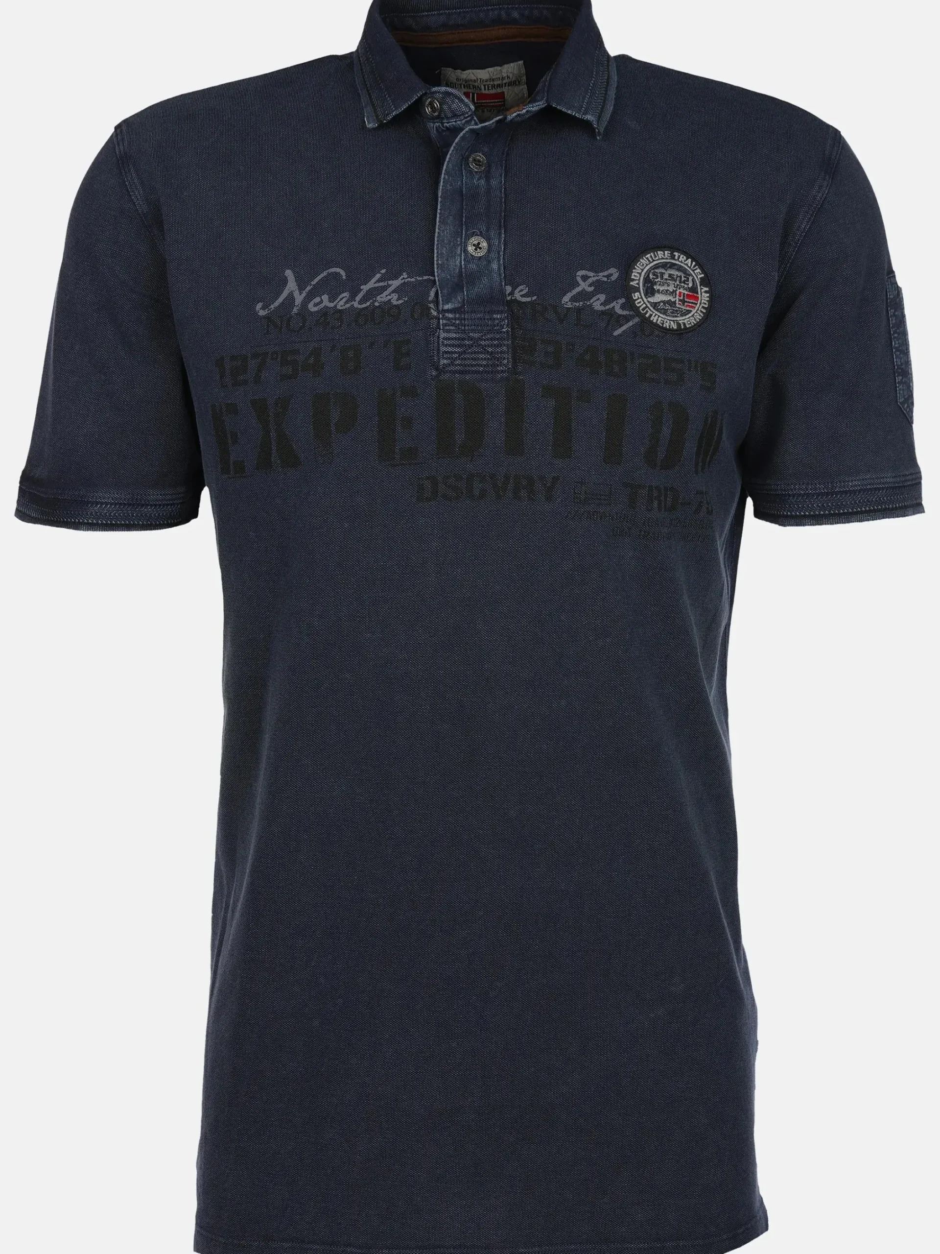 Herren Southern Territory Herren Poloshirt im Used Look