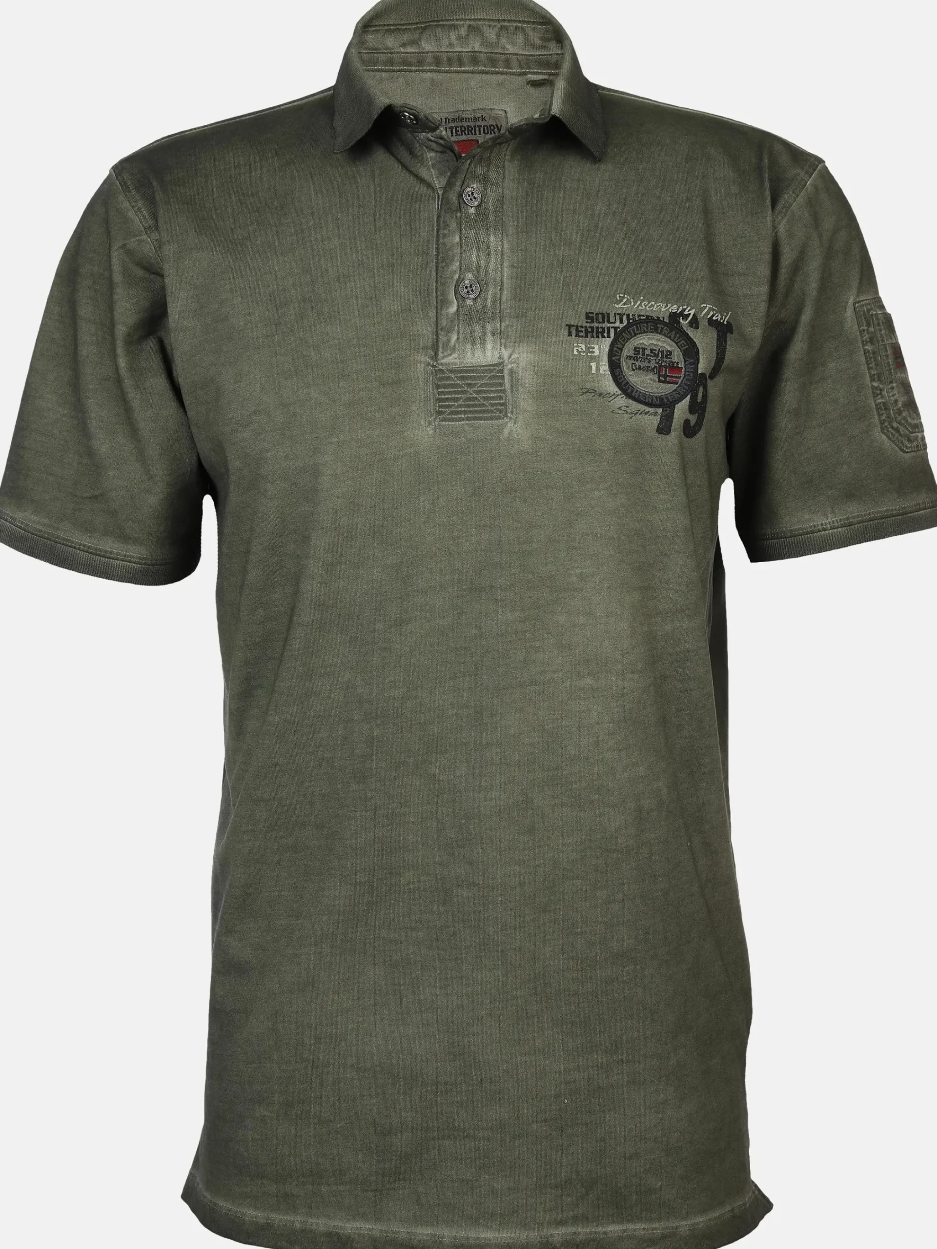 Herren Southern Territory Herren Poloshirt im Used Look