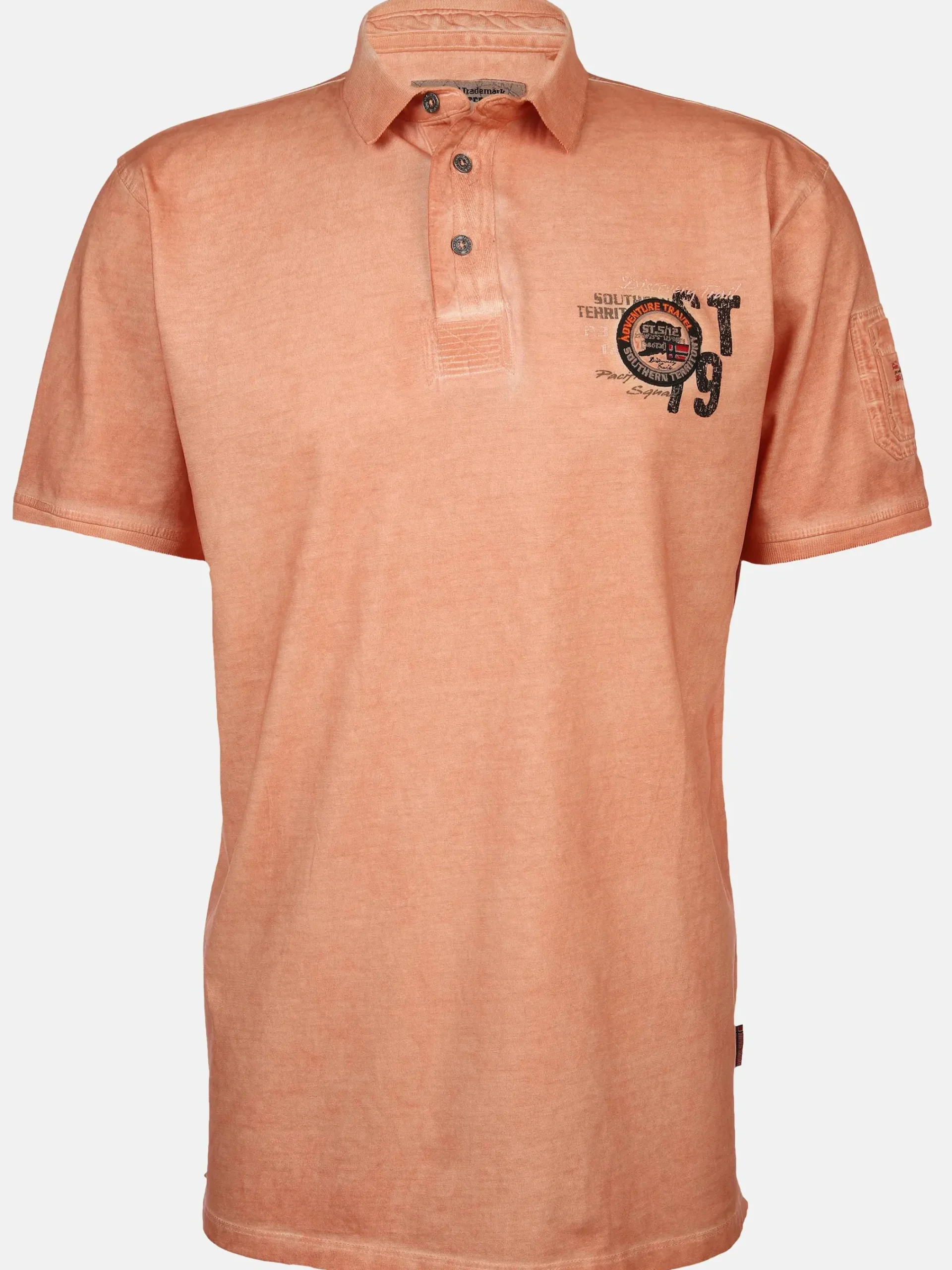 Herren Southern Territory Herren Poloshirt im Used Look