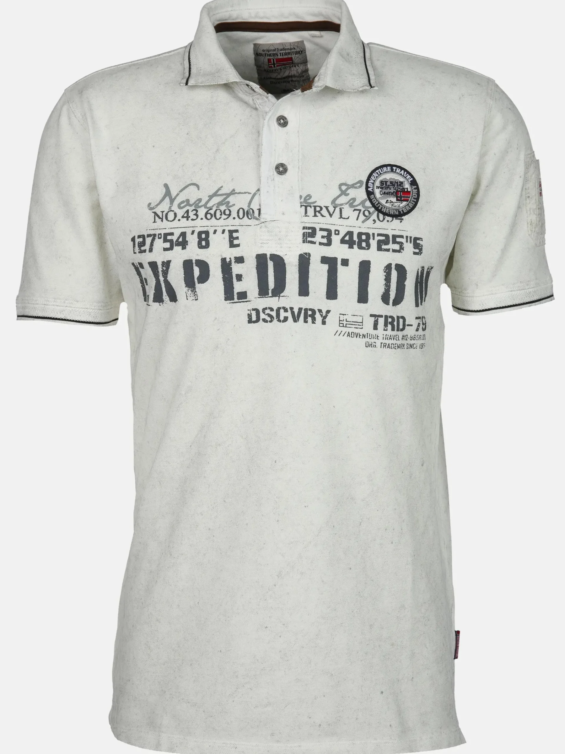 Herren Southern Territory Herren Poloshirt im Used Look
