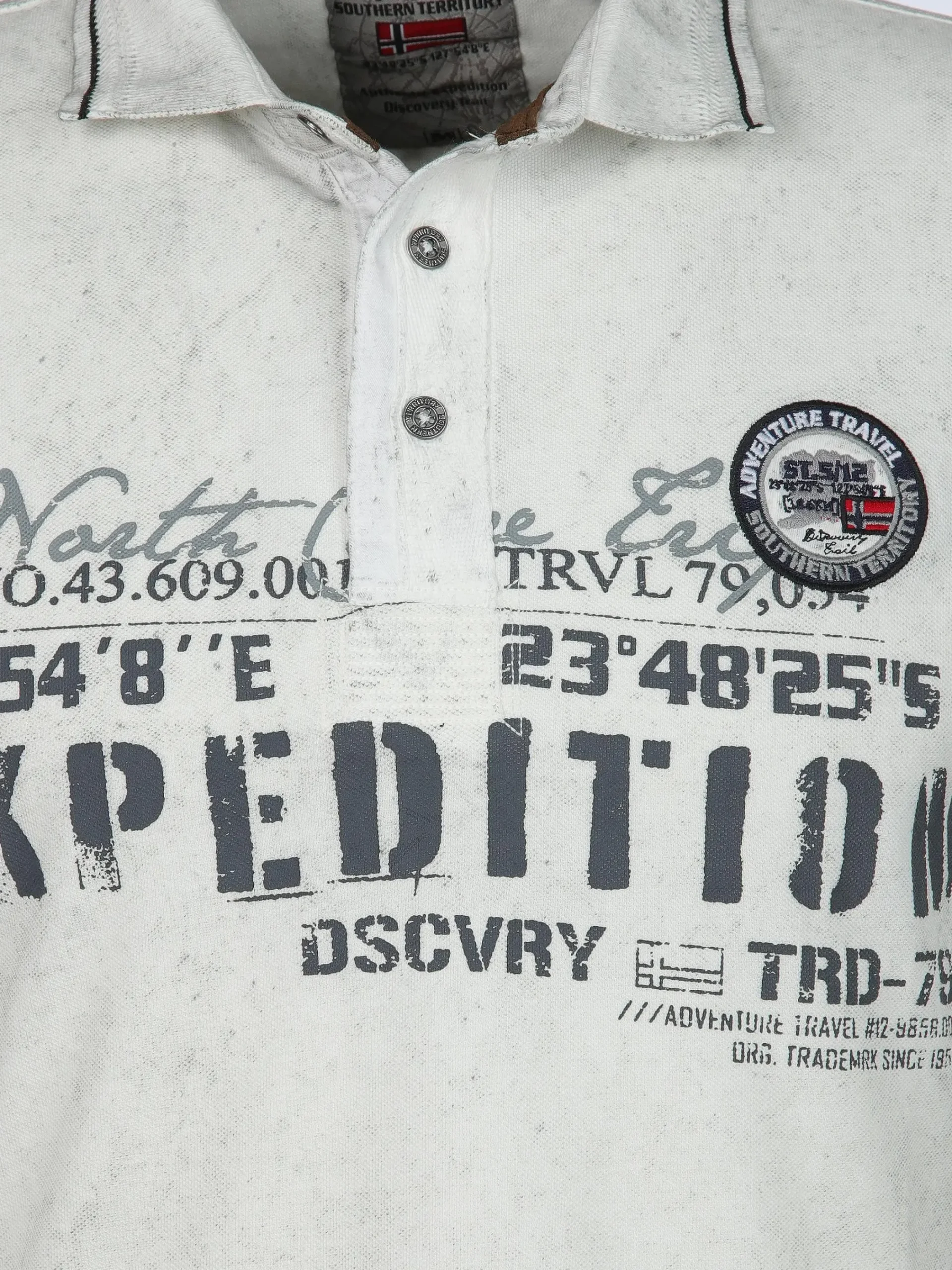 Herren Southern Territory Herren Poloshirt im Used Look