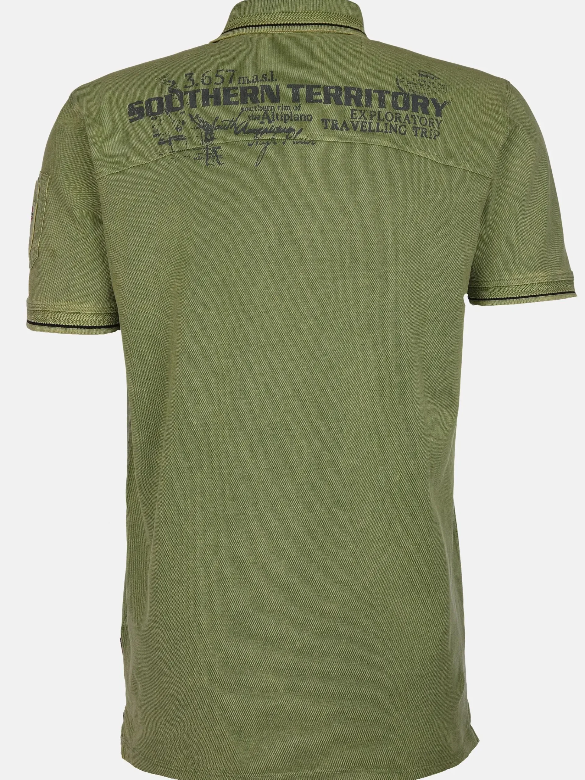Herren Southern Territory Herren Poloshirt im Used Look