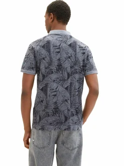 Herren Tom Tailor Herren Poloshirt mit Jungle Print