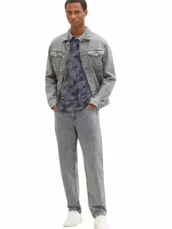 Herren Tom Tailor Herren Poloshirt mit Jungle Print