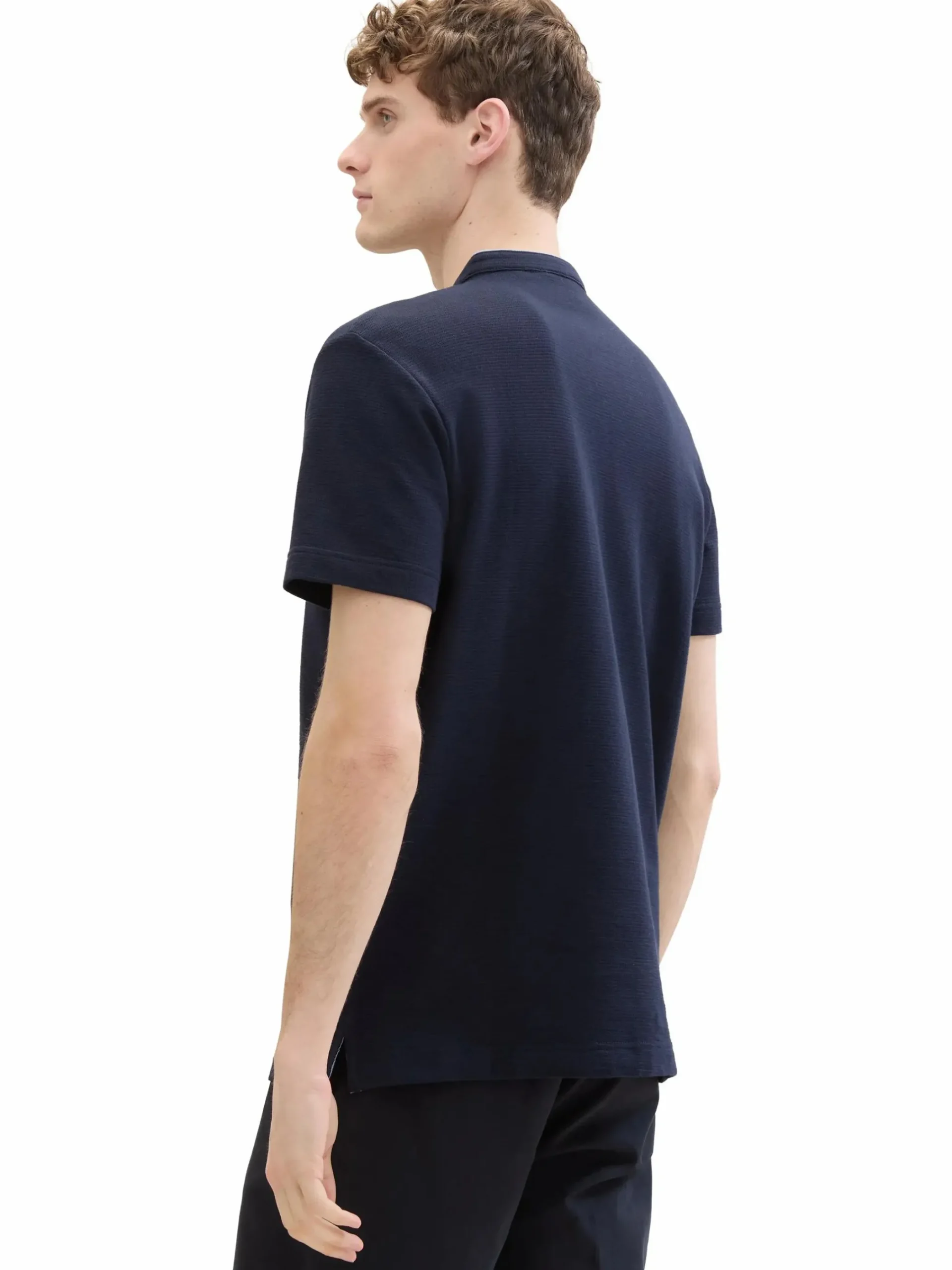 Herren Tom Tailor Herren Poloshirt mit kurzem Stehkragen