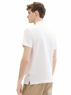 Herren Tom Tailor Herren Poloshirt mit kurzem Stehkragen