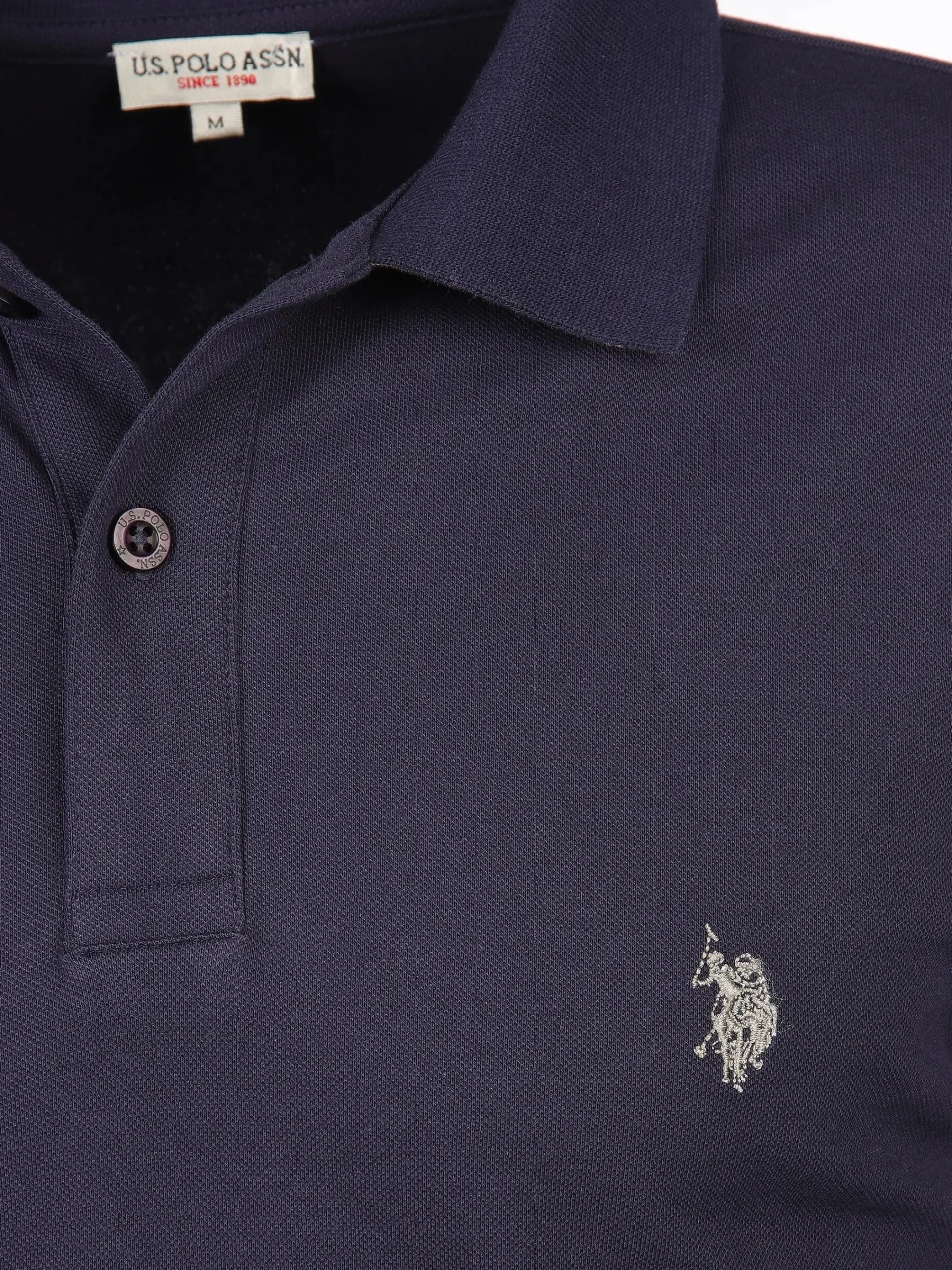 Herren U.S. Polo Assn. Herren Poloshirt mit langem Arm