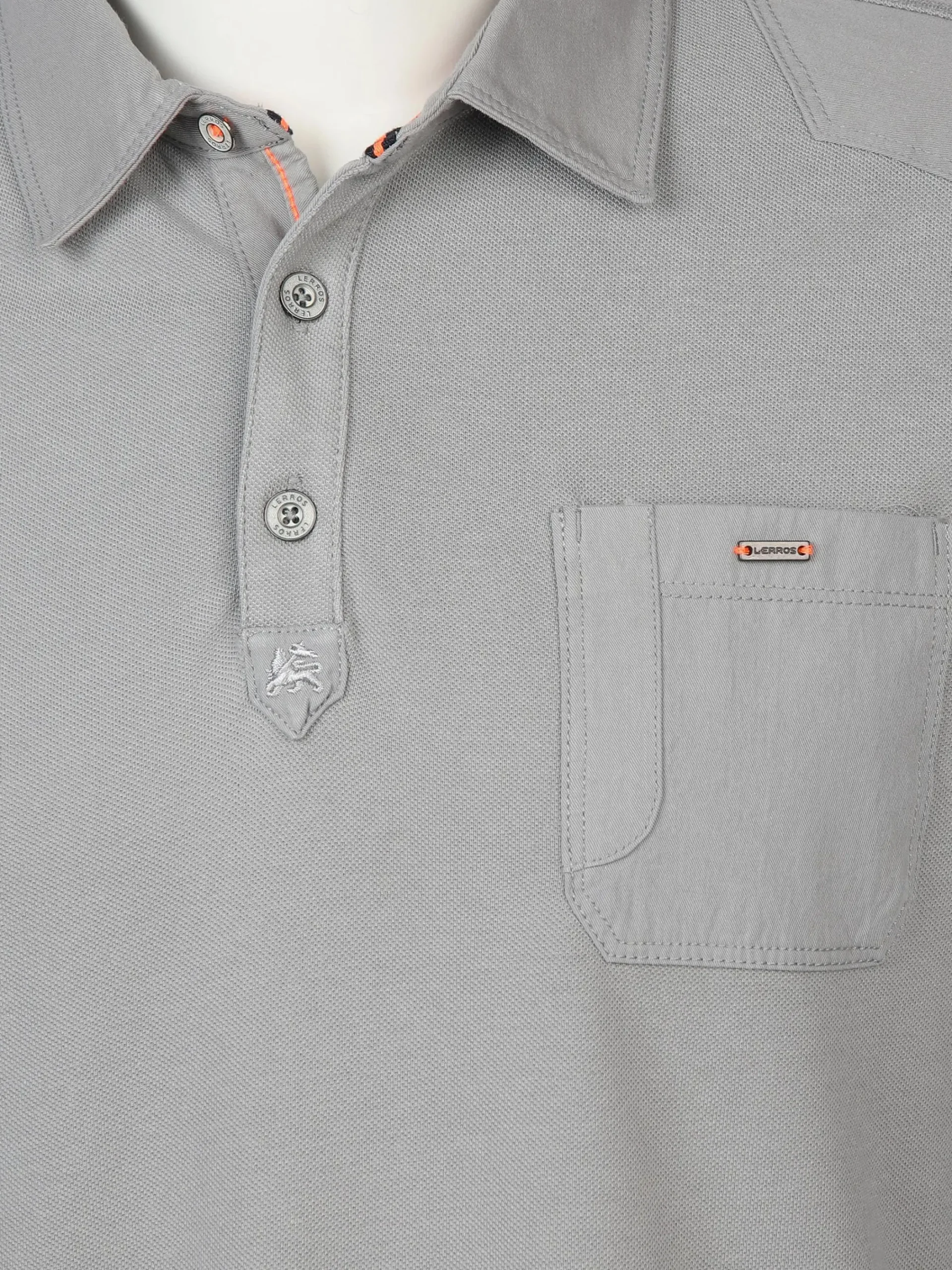 Herren Lerros Herren Poloshirt mit langem Arm