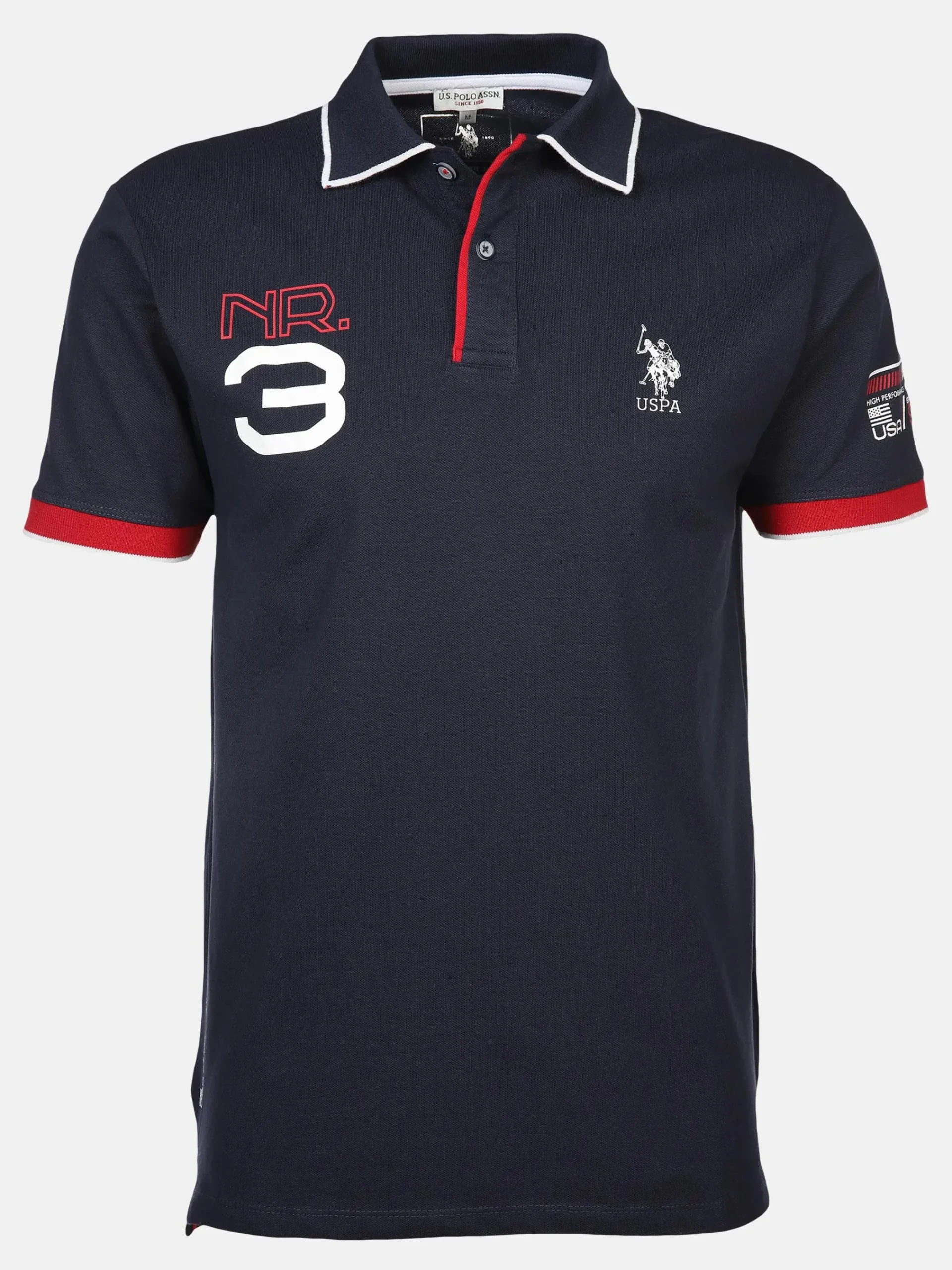 Herren U.S. Polo Assn. Herren Poloshirt mit Print