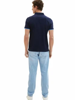 Herren Tom Tailor Herren Poloshirt mit Streifenprint